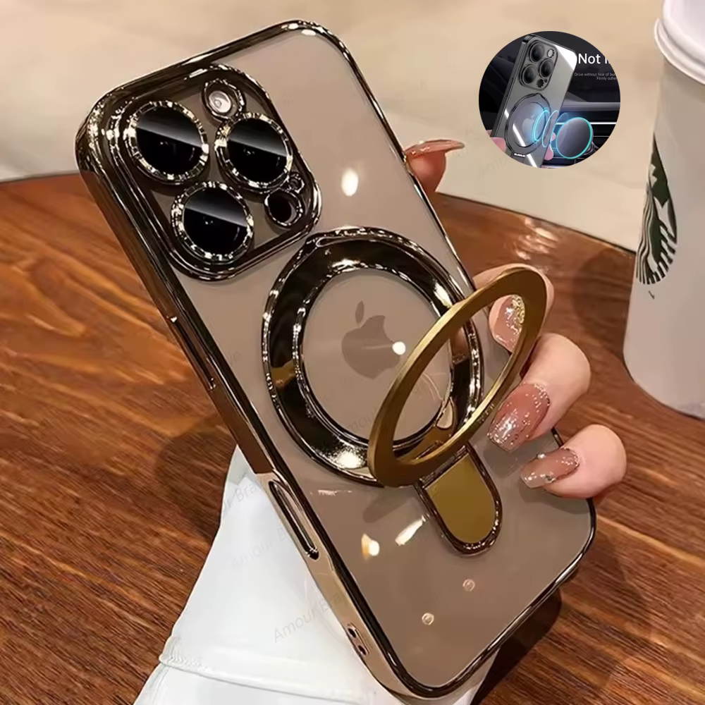Capa com Anel Magnético Giratório para iPhone - Imagem 2
