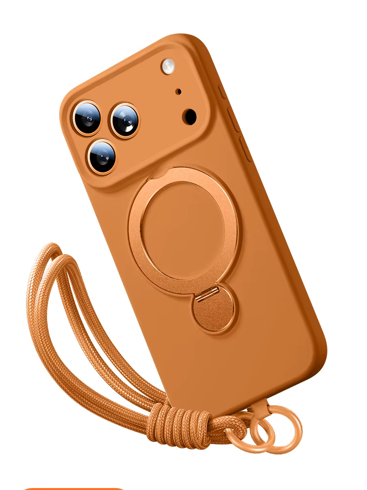 Capa de Silicone Líquido Magnética com Cordão para iPhone - Imagem 6
