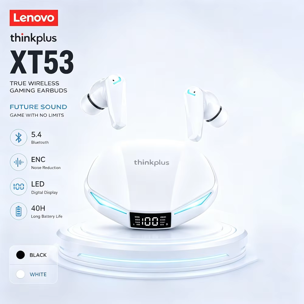 Lenovo XT53 — Fone Bluetooth 5.3 Gamer com Baixa Latência - Imagem 5