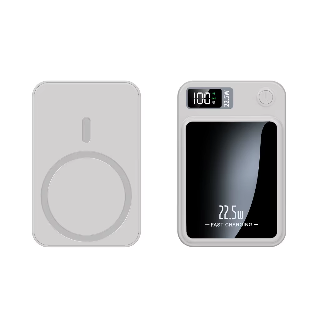 Power Bank Magnético 10.000mAh com Carregamento Sem Fio e Tela Digital - Imagem 4