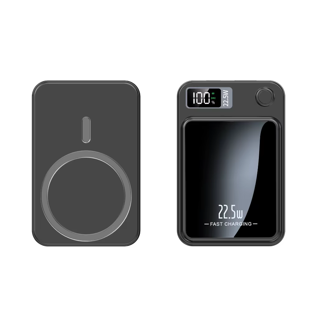 Power Bank Magnético 10.000mAh com Carregamento Sem Fio e Tela Digital - Imagem 6