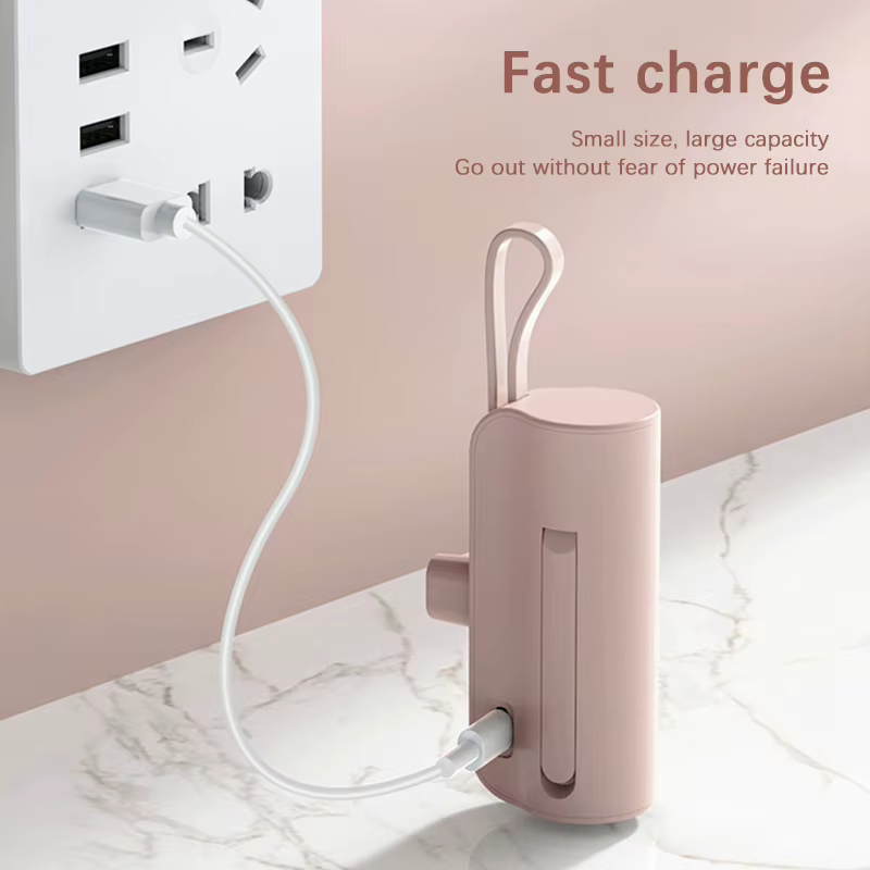 Power Bank Mini 10.000mAh com Cabo Integrado - Imagem 8