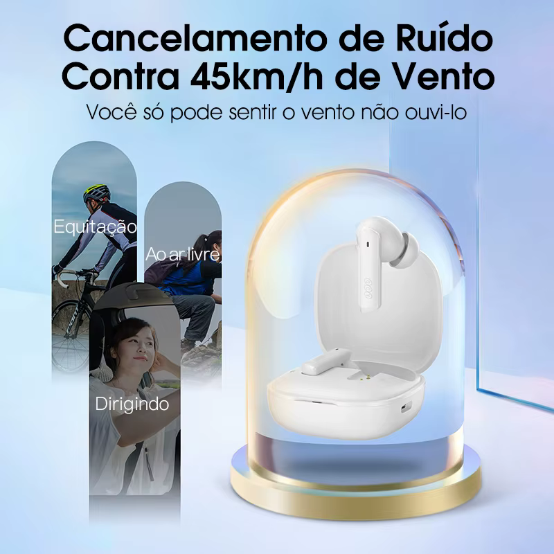QCY HT05 MeloBuds — Fone Bluetooth com Cancelamento de Ruído ANC 40dB - Imagem 4